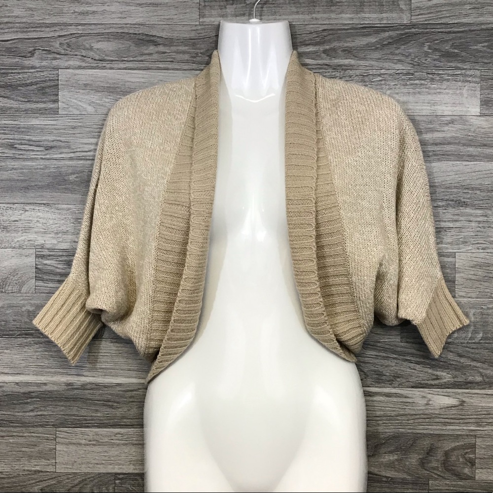 Red Paint Brown Cardigan
